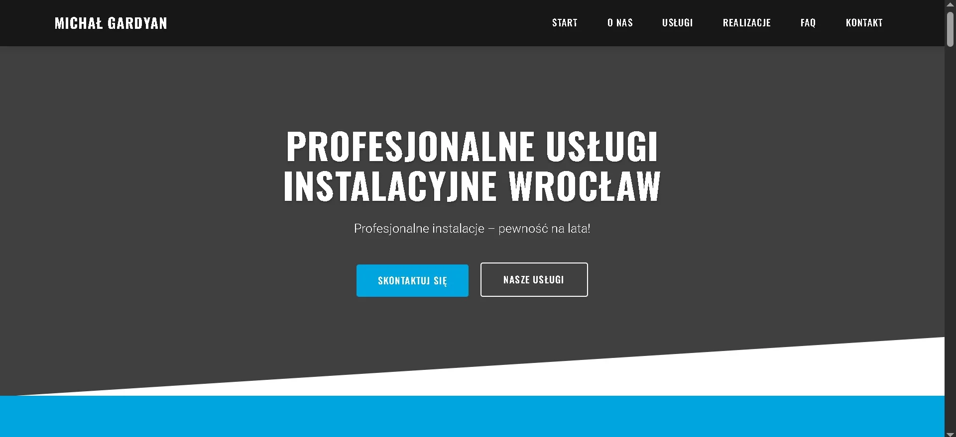 Strona firmy instalacyjnej Gardyan